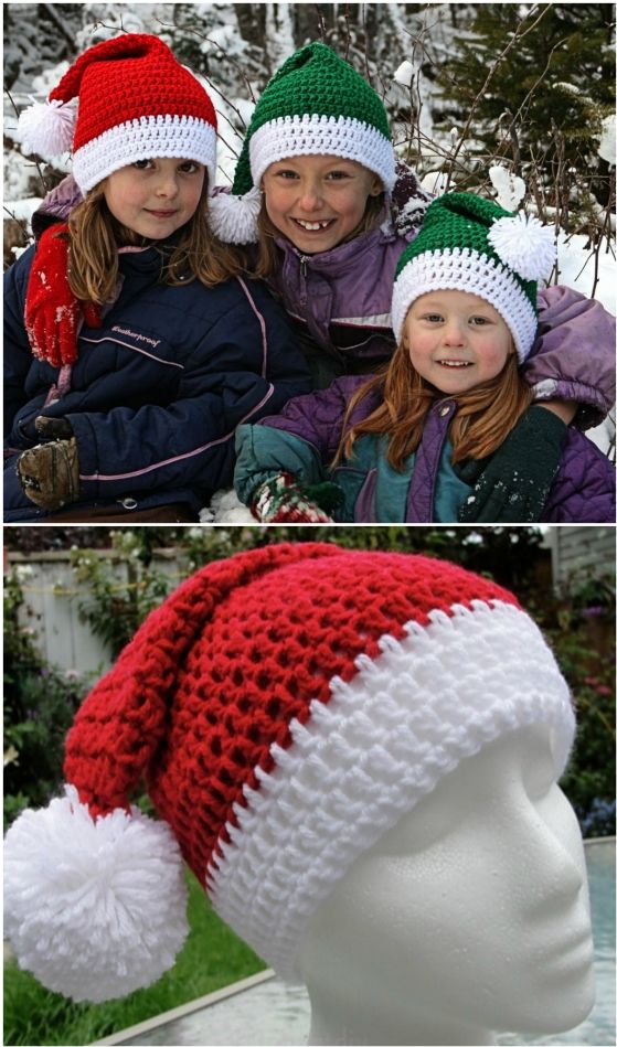 Crochet Christmas Hats Free Pattern Ideas