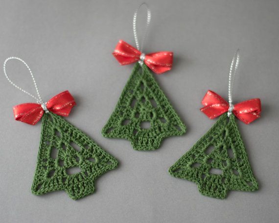 Crochet Christmas ornament crochet by SevisMagicalStitches on Etsy