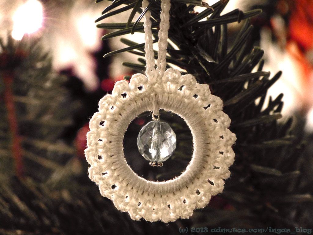 Crochet Christmas ornament tutorial