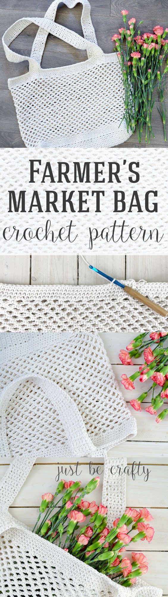Crochet Farmer's Market Bag Pattern - Free Pattern by