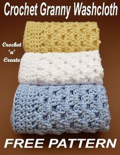 Crochet Granny Washcloth