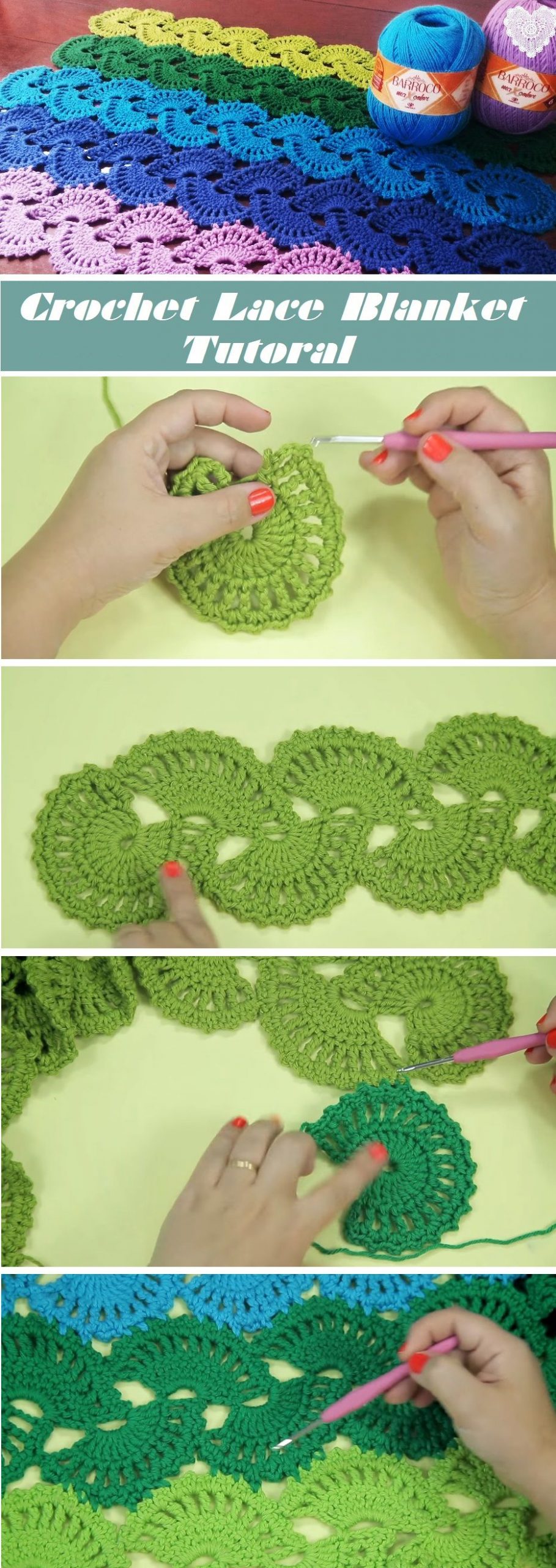 Crochet Lace Blanket – Tutorial