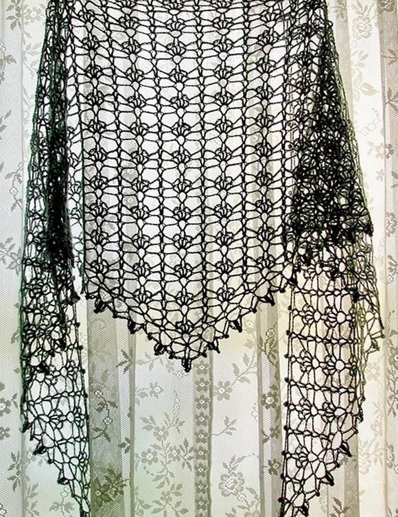 Crochet Lace Shawl For Summer – Pattern