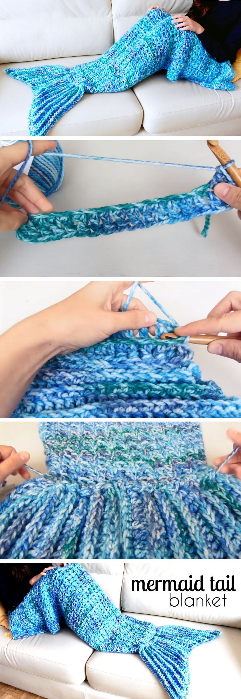 Crochet Mermaid Tail Blanket - Design Peak