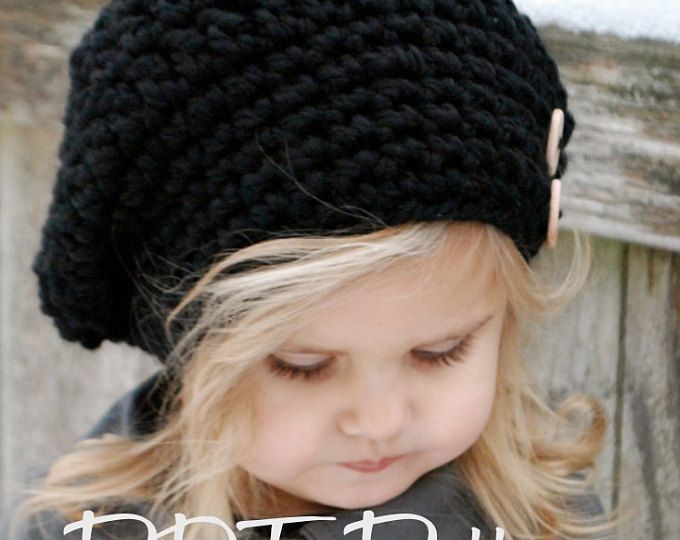 Crochet PATTERN-The Stormlyn Slouchy (Toddler, Child, and Adult sizes)