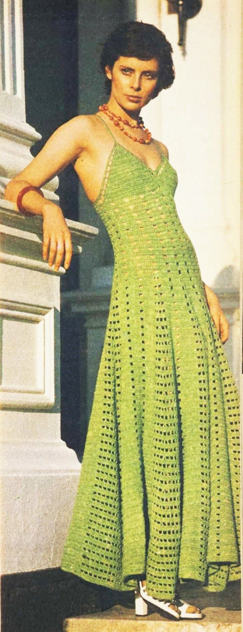 Crochet Pattern - Vintage Pattern Lot - Tank Top - Sundress - PDF Instant Download - Peek a Boo - Halter Dress - Summer Beach Pattern - Vtg