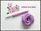 Crochet SUPER EASY Rose / Crochet Application for Beginners – YouTube  – Kaninch…