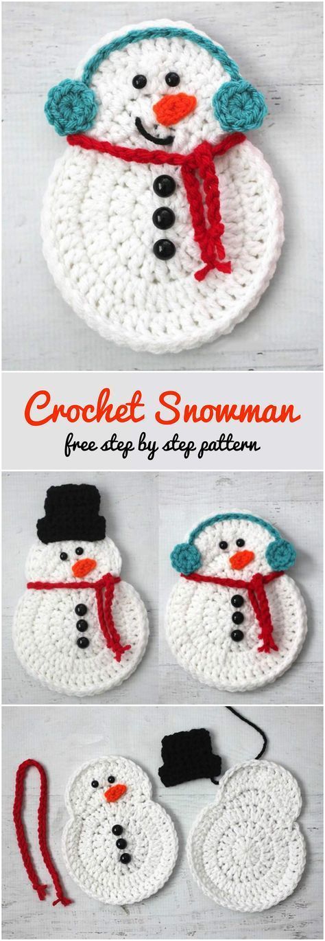 Crochet Snowman Step by Step