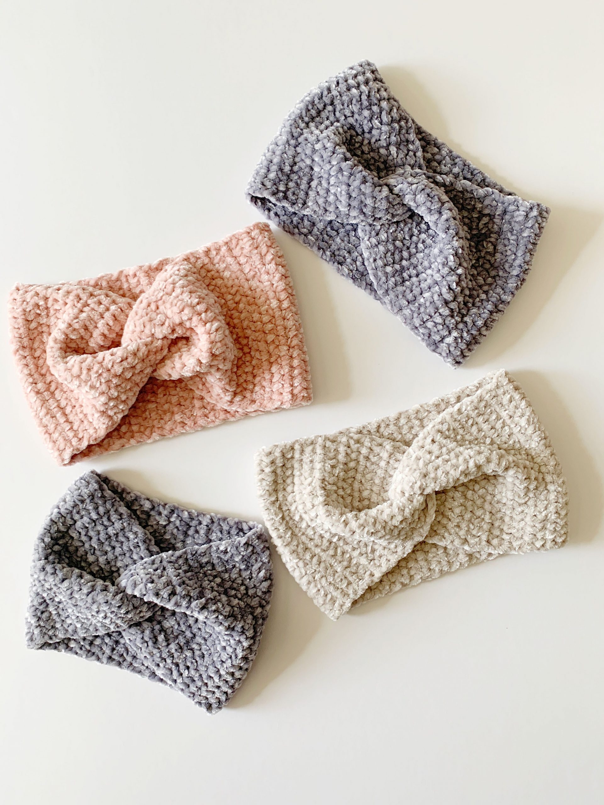 Crochet Velvet Twist Headband | Daisy Farm Crafts