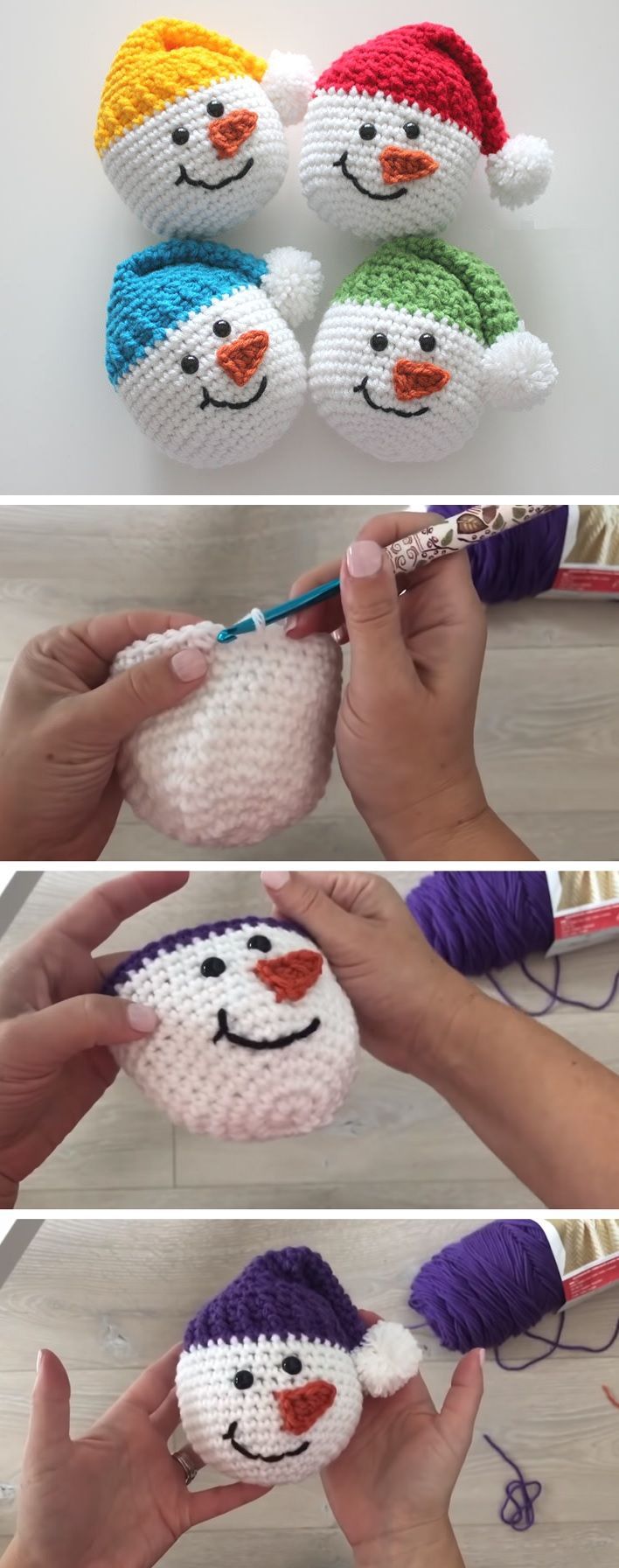 Crochet a Snowman Head