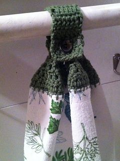 Crocheted Towel Topper pattern by Deb S