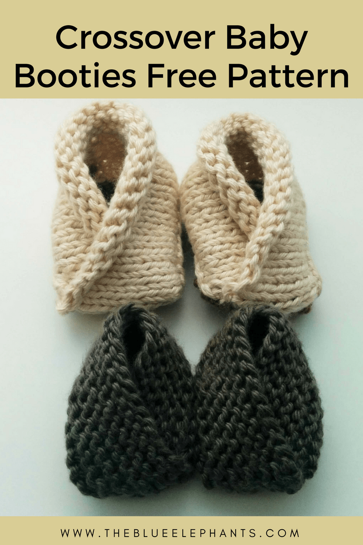Crossover Baby Booties: 2 Free Knitting Patterns for Beginners