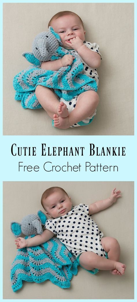 Cutie Elephant Blankie Free Crochet Pattern