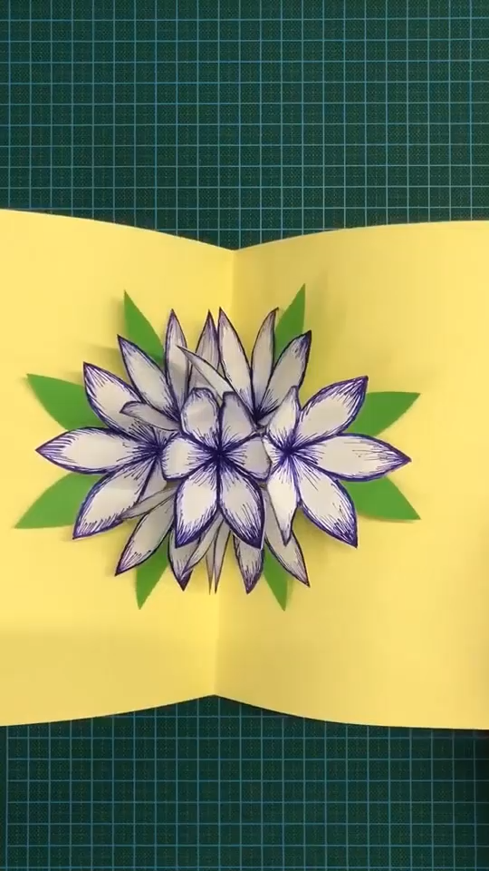 DIY 3D Flower Stereo Greeting Card