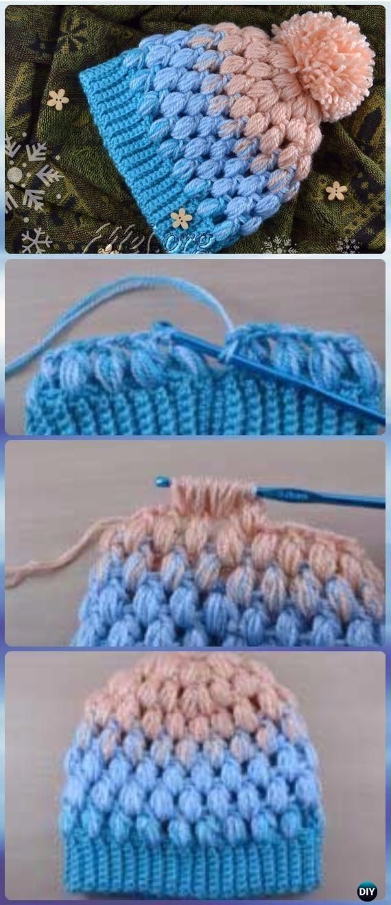 DIY Crochet Beanie Hat Free Patterns Baby Winter Hat