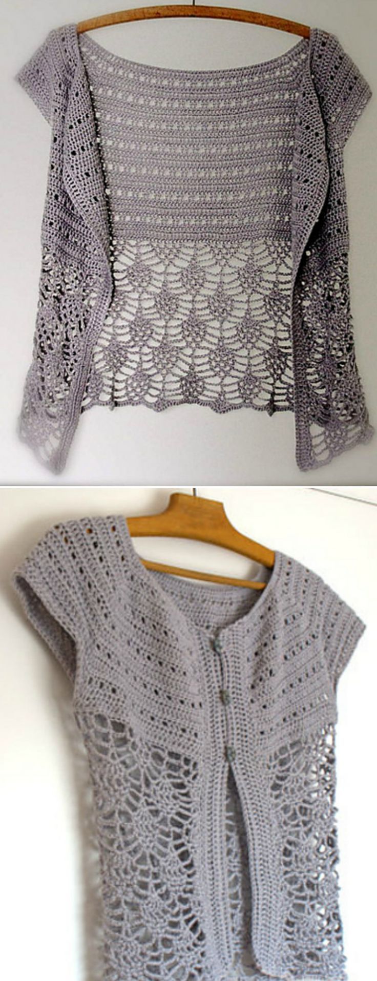 DIY Crochet Lace Jacket Pattern Ideas