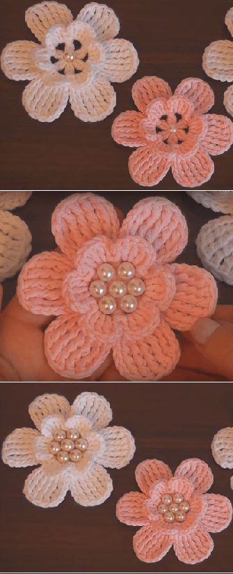 DIY Fast And Easy Crochet Flower