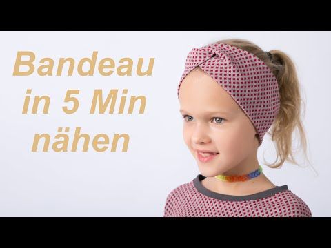 DIY Stirnband Bandeau Haarband nähen für Anfänger Nähanleitung - YouTube