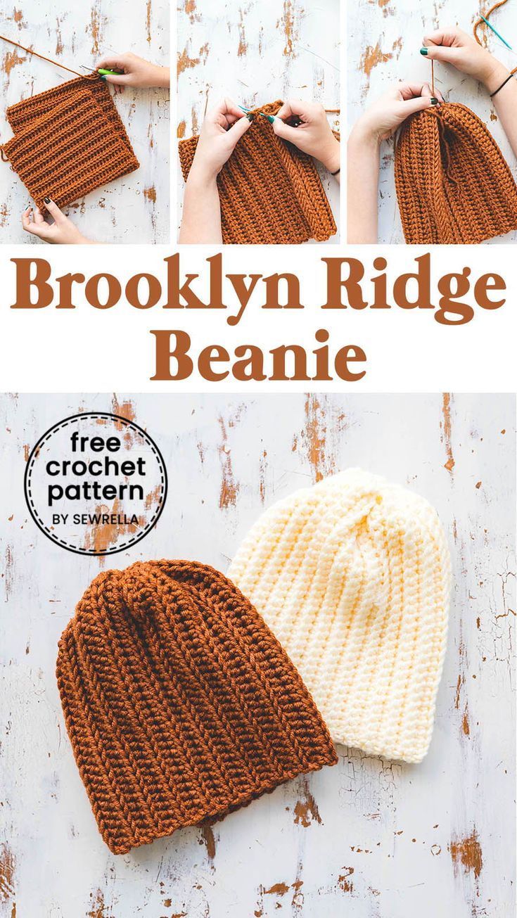 Easy Crochet Brooklyn Ridge Hat – free pattern