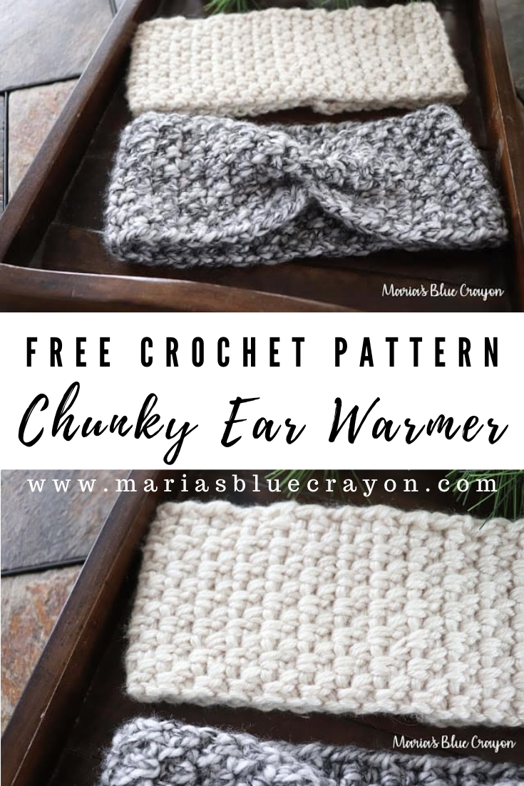 Easy Crochet Chunky Ear Warmer Pattern