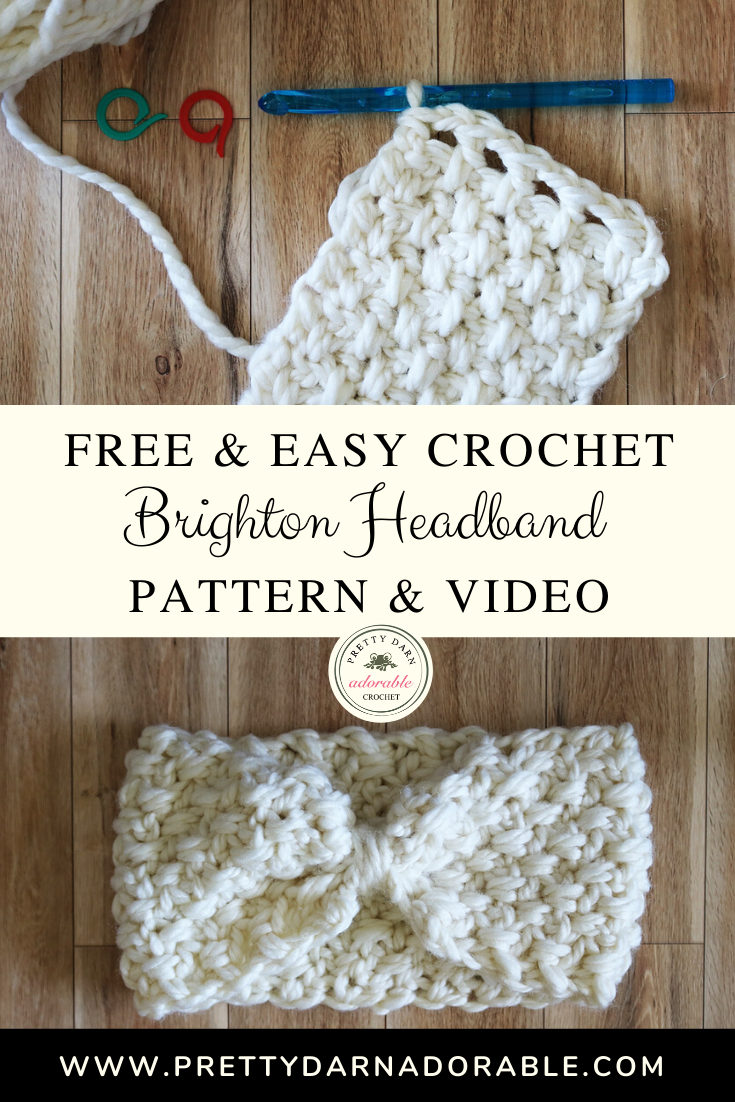 Easy Crochet Headband Pattern and Video Tutorial - Pretty Darn Adorable