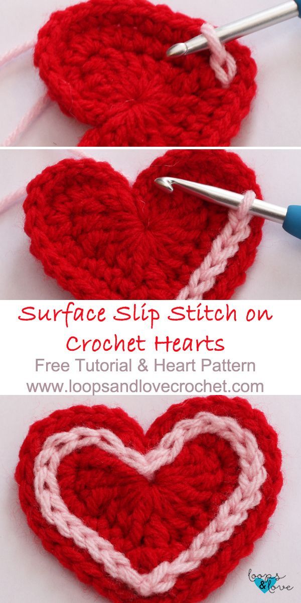 Easy Crochet Hearts