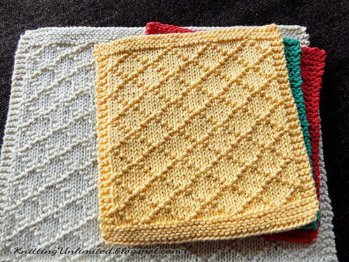 Easy Dishcloth Knitting Patterns