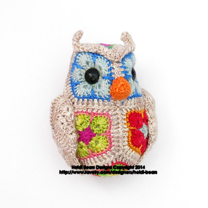 Fat Little Owl African Flower Crochet Pattern