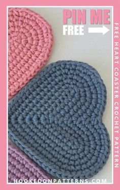 Free Heart Coaster Crochet Pattern