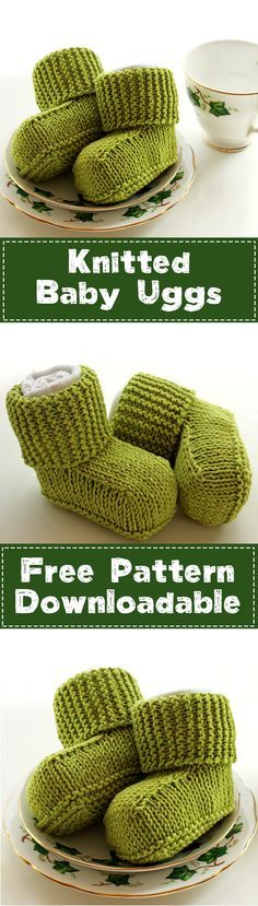 Free Knitting Pattern: Knitted Baby Uggs
