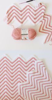Free Pattern - Crochet Berry Chevron Decke,  #Berry #Chevron #CROCHET #Decke #Free #pattern