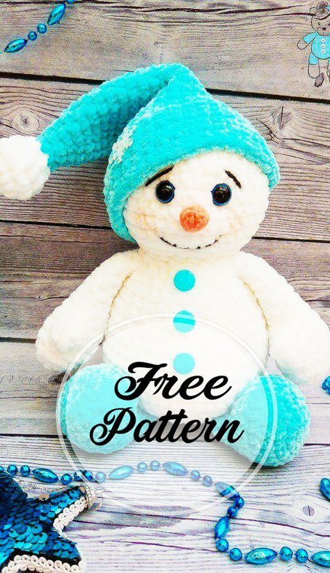 Free Snowman Amigurumi Crochet Pattern for Chirstmas