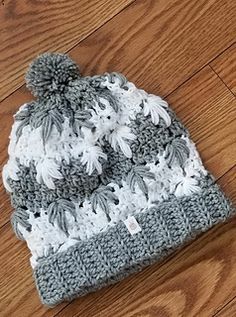 Frozen Winter (bun) Hat pattern by Wilma Westenberg
