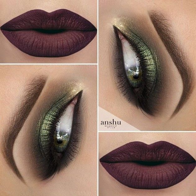 Grüne Smokey-Augen-Ideen 2019 #maquillaje #makeup