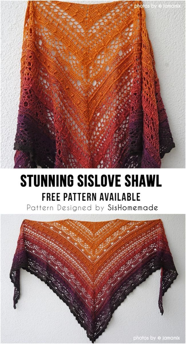 Häkeln Sie SiSLove-Schal-Muster-Idee #crochetShawl #crochetwrap #crochet -  #cr...