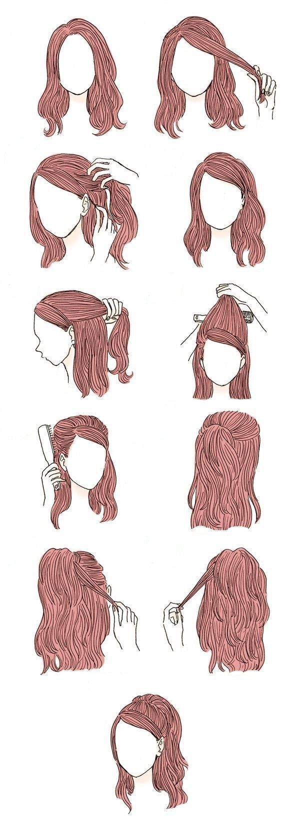 Hairstyle for the school