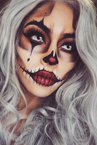 Halloween-Make-up-Ideen 2019: 33 Halloween-Make-up-Looks #makeuplooks Halloween-…