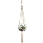 Handgemachte Blumentopf Net Tasche Pflanze hängen Strickkorb Seil Home DIY Dekor US