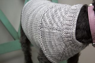 Harness-friendly dog sweater pattern by Jacqueline Cieslak