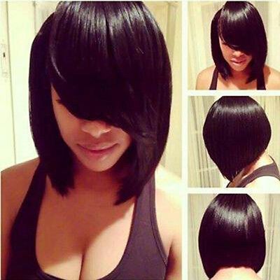 Hot Fashion Wig New Style Women’s Short Straight Black Brown Bob Hair Party Wigs