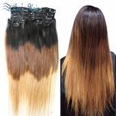 Hot Remy Brazilian Virgin Hair Clip In Hair Extensions ...- Hot Remy Brasilianis...