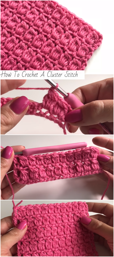 How To Crochet A Cluster Stitch – Crochetopedia