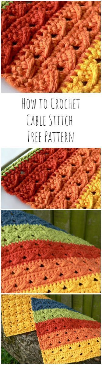 How to Crochet Cable Stitch – Free Pattern For Beginners  #Beginners #Cable #C…