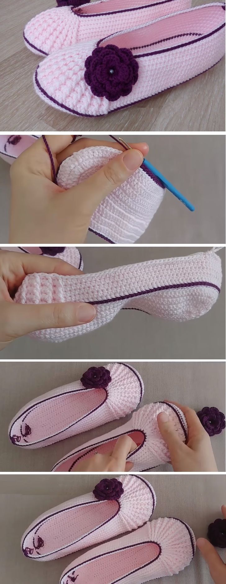 How to Crochet These Beautiful Slippers - Crochet and Knitting Patterns