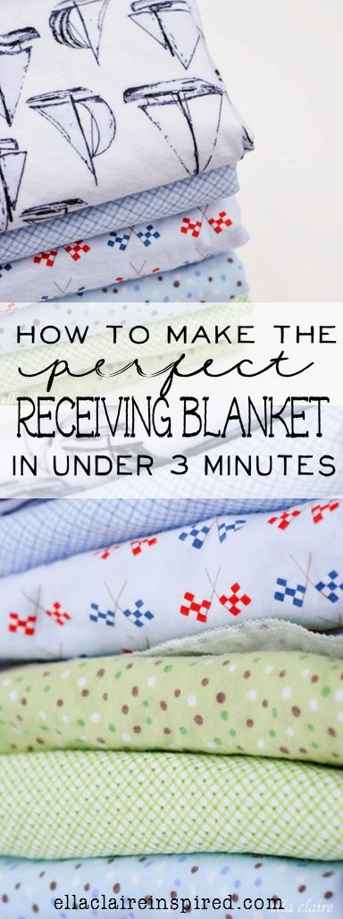 How to Make the Perfect Receiving Blanket in Under 3 Minutes