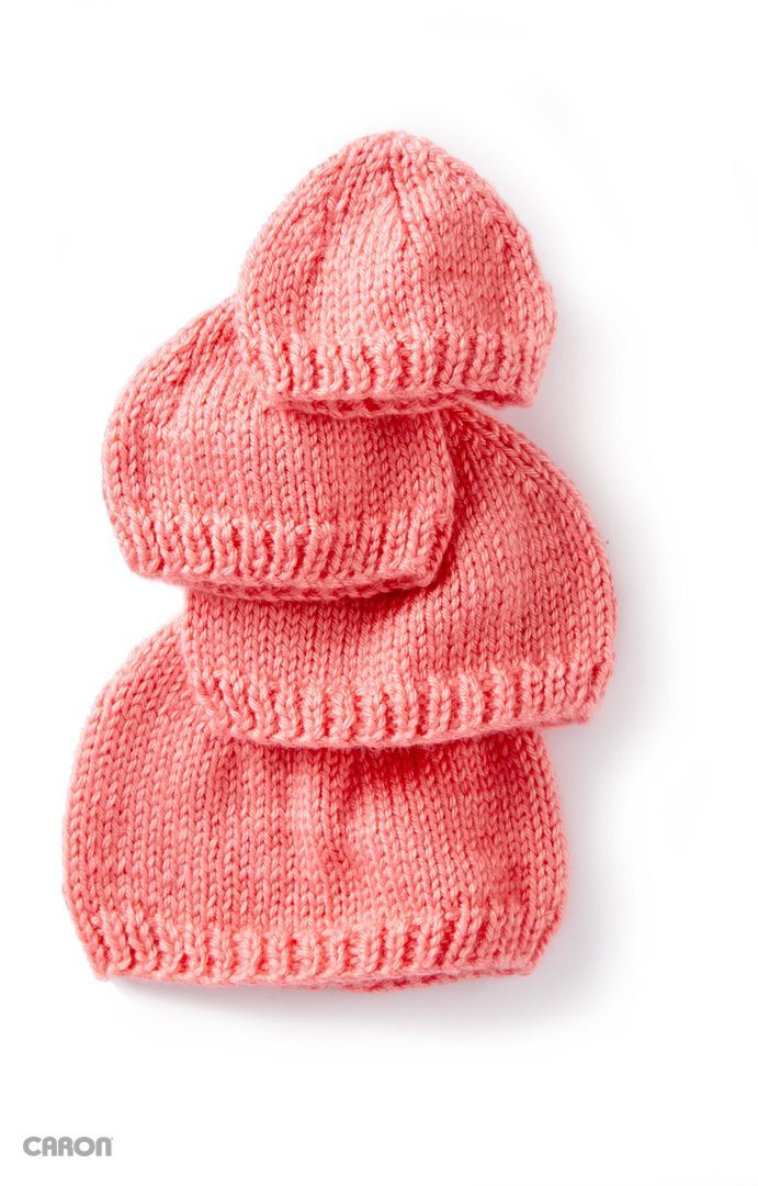 How to knit hats for babies - free knitting patterns - cute gift ideas for a bab
