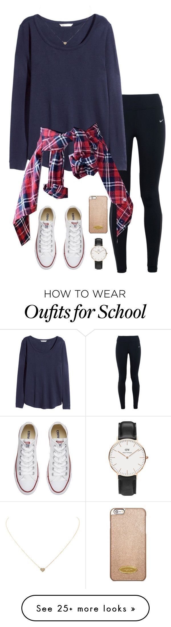 I couldn't do the leggings but maybe black jeans- “School today” by ksarak o…