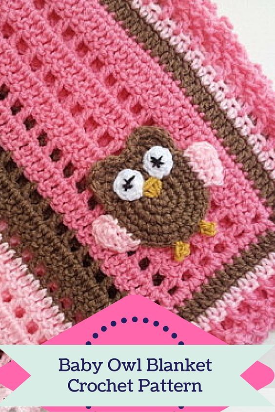 If you crochet and love to give gifts, you can't go wrong with this Baby Owl Bla...