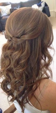Image result for Wedding Hair Half High Half Down Medium Long – Clever Ideas – Wedding Tricks – #Image #Clever # for #Hair #half
