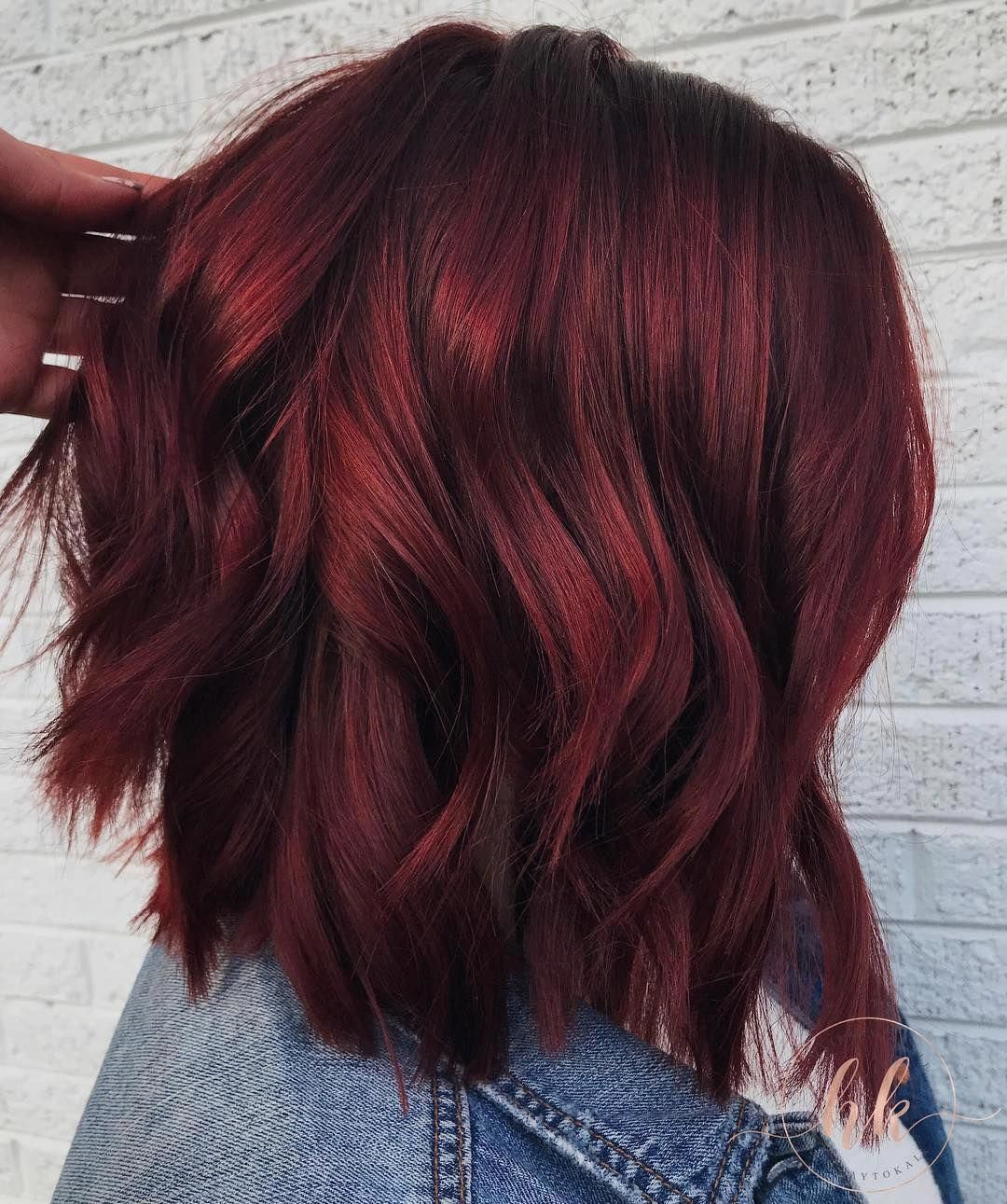 Introducing the new drink-inspired hair-color trend, "mulled wine hair." Check o...